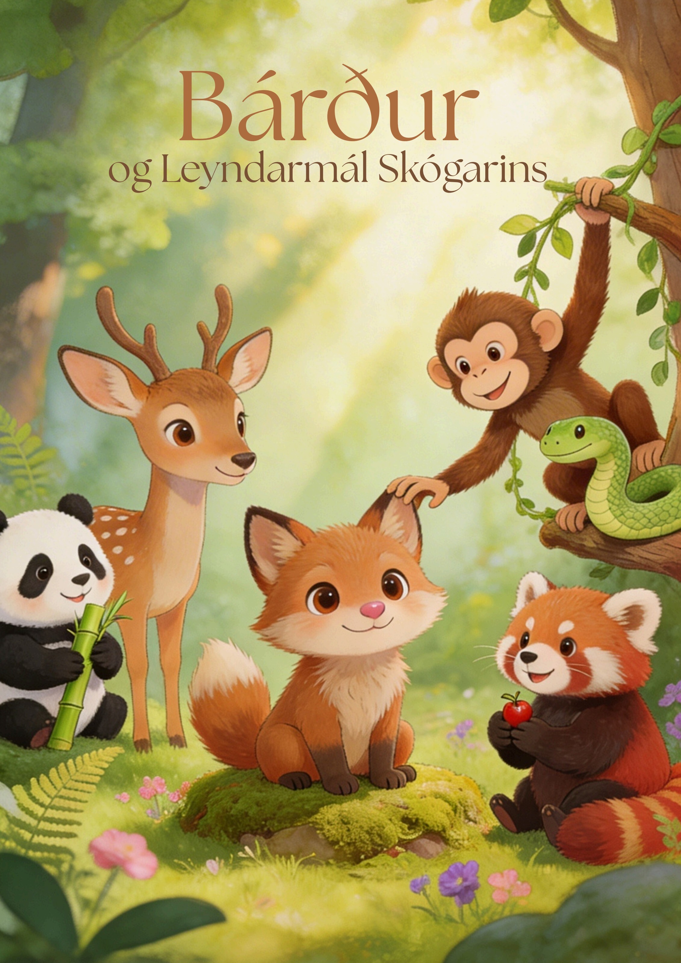 Bárður og Leyndarmál Skógarins — forsíða