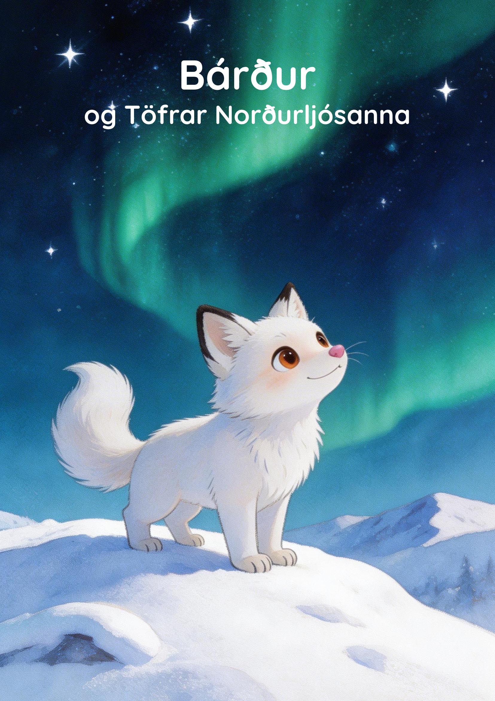 Bárður og Töfrar Norðurljósanna — forsíða